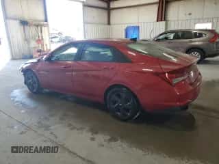 2023 Hyundai Elantra Blue with VIN KMHLM4AJ1PU060741, listed as a Copart auction lot 84658145 with 37,308 mi miles and Salvage title. Bid and sale history available at DreamBid. Image 2.