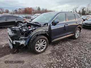 ✅ 2025 Honda CR-V EX-L • VIN: 2HKRS4H7XSH491547 • Lot: 92223165. Listed on Copart with 6,913 mi. Free auction sales archive from the USA and detailed vehicle history report at DreamBid. Image 1.