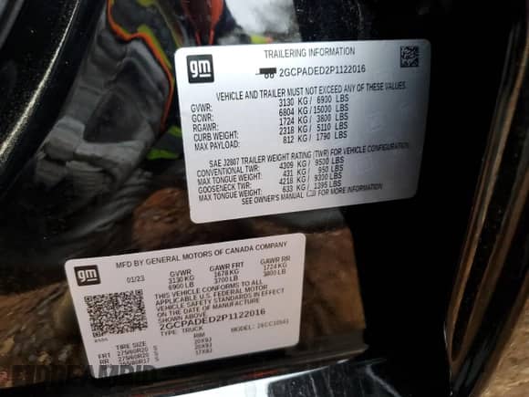 2023 Chevrolet Silverado 1500 RST with VIN 2GCPADED2P1122016, listed as a Copart auction lot 42699315 with 25,739 mi miles and Salvage title. Bid and sale history available at DreamBid. Image 14.