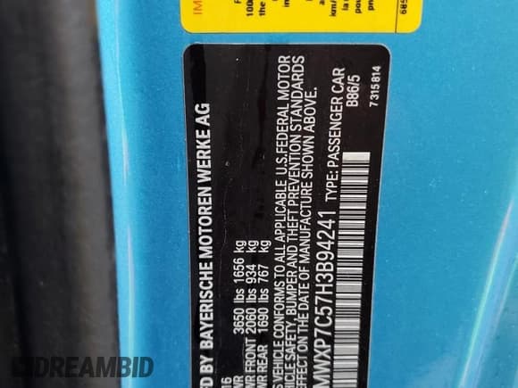 ✅ 2017 MINI Hardtop Cooper S • VIN: WMWXP7C57H3B94241 • Лот: 84596515. Опубликован ранее на Copart с пробегом 60 081 миль. Бесплатный доступ к архиву аукционных продаж из США и подробный отчёт об истории автомобиля на DreamBid. Изображение 12.