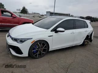 ✅ 2024 Volkswagen Golf R • VIN: WVWEB7CD0RW156735 • Lot: 50927105. Listed on Copart with 18,520 mi. Free auction sales archive from the USA and detailed vehicle history report at DreamBid. Image 1.