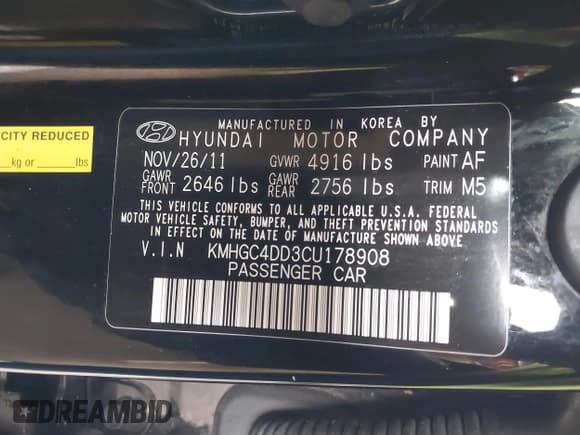 ✅ 2012 Hyundai Genesis 3.8L • VIN: KMHGC4DD3CU178908 • Лот: 43565782. Опубликован ранее на IAAI с пробегом 153 199 миль. Бесплатный доступ к архиву аукционных продаж из США и подробный отчёт об истории автомобиля на DreamBid. Изображение 9.