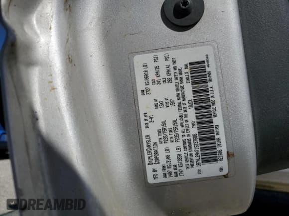 ✅ 2001 Dodge Dakota Sport • VIN: 1B7HL2AN71S237686 • Lot: 86181545. Wystawiony na Copart z przebiegiem 97 019 mil. Bezpłatny archiwum sprzedaży aukcyjnych z USA i szczegółowy raport historii pojazdu na DreamBid. Zdjęcie 12.