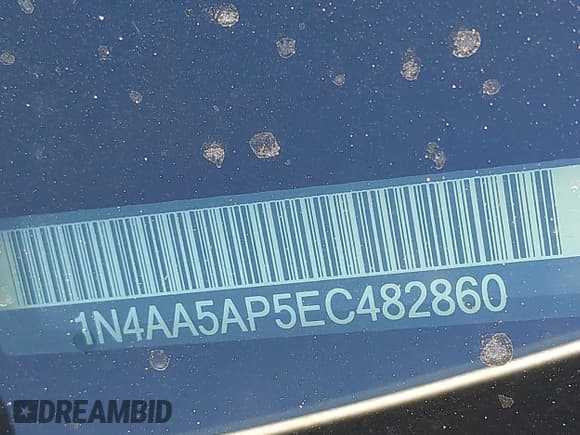 ✅ 2014 Nissan Maxima S • VIN: 1N4AA5AP5EC482860 • Lot: 43545155. Listed on IAAI with 109,305 mi. Free auction sales archive from the USA and detailed vehicle history report at DreamBid. Image 17.