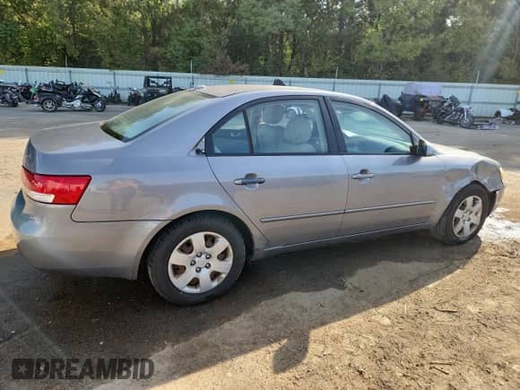2007 Hyundai Sonata GLS with VIN 5NPET46C67H287024, listed as a Copart auction lot 89638345 with 135,538 mi miles and Salvage title. Bid and sale history available at DreamBid. Image 3.