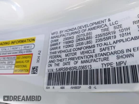 ✅ 2024 Honda CR-V Sport-L • VIN: 5J6RS6H83RL033448 • Лот: 43349411. Опубликован ранее на IAAI с пробегом 8 285 миль. Бесплатный доступ к архиву аукционных продаж из США и подробный отчёт об истории автомобиля на DreamBid. Изображение 9.