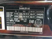 ✅ 2019 Mercedes-Benz GLC 300 • VIN: WDC0G4KBXKV172912 • Lot: 57601925. Wystawiony na Copart z przebiegiem 146 743 mil. Bezpłatny archiwum sprzedaży aukcyjnych z USA i szczegółowy raport historii pojazdu na DreamBid. Zdjęcie 13.