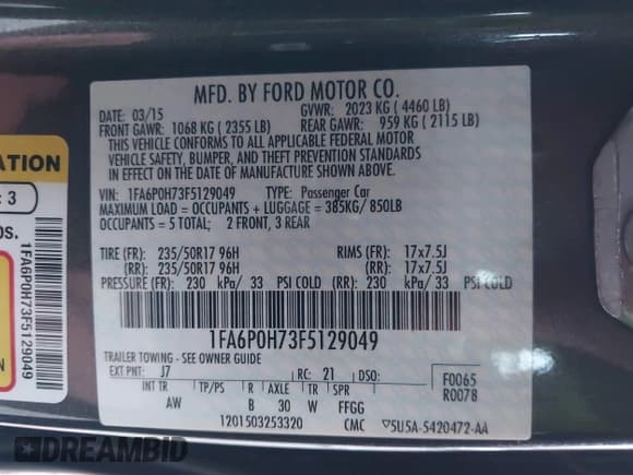 ✅ 2015 Ford Fusion SE • VIN: 1FA6P0H73F5129049 • Lot: 43532637. Wystawiony na IAAI z przebiegiem 184 380 mil. Bezpłatny archiwum sprzedaży aukcyjnych z USA i szczegółowy raport historii pojazdu na DreamBid. Zdjęcie 9.