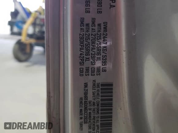 ✅ 2022 Ram ProMaster City Cargo Tradesman • VIN: ZFBHRFABXN6X23938 • Lot: 56699385. Wystawiony na Copart z przebiegiem 33 251 mil. Bezpłatny archiwum sprzedaży aukcyjnych z USA i szczegółowy raport historii pojazdu na DreamBid. Zdjęcie 13.