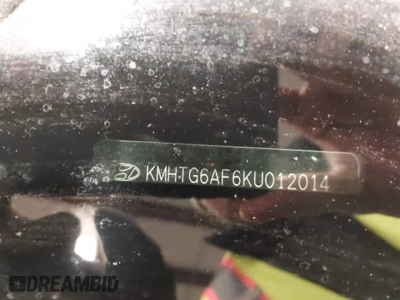 2019 Hyundai Veloster Premium with VIN KMHTG6AF6KU012014, listed as a IAAI auction lot 41326232 with 101,413 mi miles and . Bid and sale history available at DreamBid. Image 9.