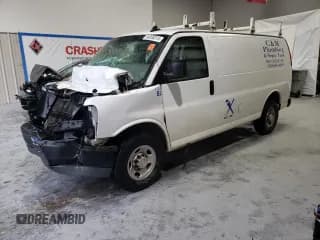 ✅ 2020 Chevrolet Express Cargo • VIN: 1GCWGAFGXL1247900 • Лот: 90006315. Опубликован ранее на Copart с пробегом 192 690 миль. Бесплатный доступ к архиву аукционных продаж из США и подробный отчёт об истории автомобиля на DreamBid. Изображение 1.