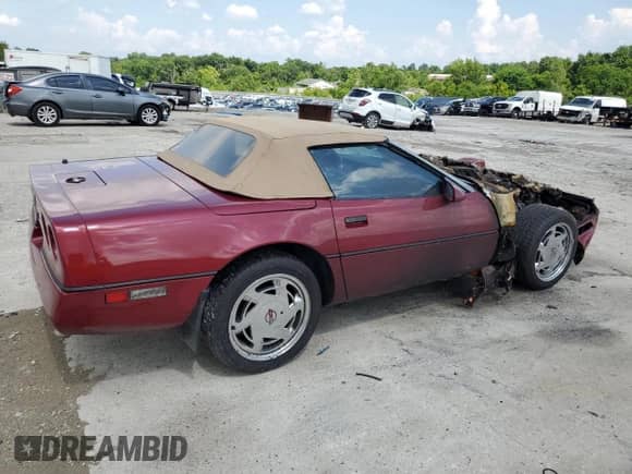 1989 Chevrolet Corvette with VIN 1G1YY3188K5117454, listed as a Copart auction lot 63705665 with Not provided miles and Non repairable. Bid and sale history available at DreamBid. Image 3.