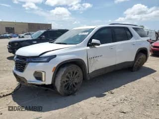 ✅ 2023 Chevrolet Traverse RS • VIN: 1GNEVJKW9PJ288496 • Lot: 66927575. Listed on Copart with 53,886 mi. Free auction sales archive from the USA and detailed vehicle history report at DreamBid. Image 1.