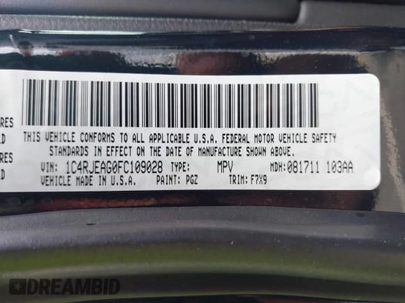 ✅ 2015 Jeep Grand Cherokee Laredo • VIN: 1C4RJEAG0FC109028 • Лот: 43355470. Опубликован ранее на IAAI с пробегом 82 062 миль. Бесплатный доступ к архиву аукционных продаж из США и подробный отчёт об истории автомобиля на DreamBid. Изображение 9.