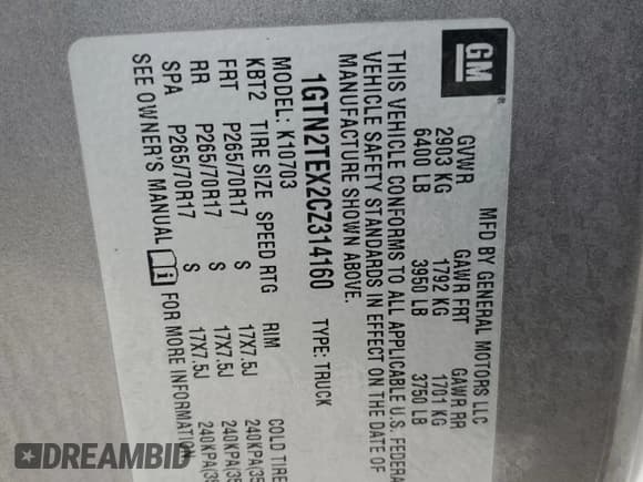 ✅ 2012 GMC Sierra 1500 Work Truck • VIN: 1GTN2TEX2CZ314160 • Лот: 88918265. Опубликован ранее на Copart с пробегом 90 671 миль. Бесплатный доступ к архиву аукционных продаж из США и подробный отчёт об истории автомобиля на DreamBid. Изображение 12.