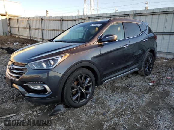✅ 2017 Hyundai Santa Fe Ultimate • VIN: 5XYZWDLA7HG483753 • Лот: 40912203. Опубликован ранее на Copart с пробегом 74 356 миль. Бесплатный доступ к архиву аукционных продаж из США и подробный отчёт об истории автомобиля на DreamBid. Изображение 1.
