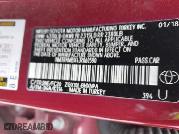 ✅ 2018 Toyota C-HR XLE Premium • VIN: NMTKHMBX4JR060590 • Lot: 43776518. Wystawiony na IAAI z przebiegiem 80 927 mil. Bezpłatny archiwum sprzedaży aukcyjnych z USA i szczegółowy raport historii pojazdu na DreamBid. Zdjęcie 9.