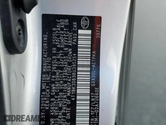 ✅ 2011 Toyota Avalon Limited • VIN: 4T1BK3DB9BU395254 • Lot: 90817015. Listed on Copart with 140,247 mi. Free auction sales archive from the USA and detailed vehicle history report at DreamBid. Image 13.