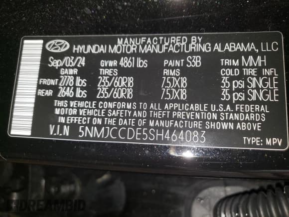 ✅ 2025 Hyundai Tucson SEL Convenience • VIN: 5NMJCCDE5SH464083 • Lot: 86695655. Wystawiony na Copart z przebiegiem 15 309 mil. Bezpłatny archiwum sprzedaży aukcyjnych z USA i szczegółowy raport historii pojazdu na DreamBid. Zdjęcie 13.