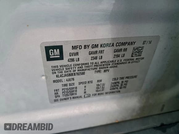 ✅ 2014 Buick Encore • VIN: KL4CJASB0EB782580 • Lot: 93827005. Wystawiony na Copart z przebiegiem 88 855 mil. Bezpłatny archiwum sprzedaży aukcyjnych z USA i szczegółowy raport historii pojazdu na DreamBid. Zdjęcie 14.