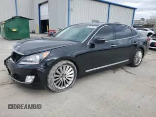 2014 Hyundai Equus Signature с VIN KMHGH4JH1EU087857, выставлен на аукционе Copart как лот 87013634 с пробегом 33 361 миль миль и Списание • Salvage title. История ставок и продаж доступна на DreamBid. Изображение 1.
