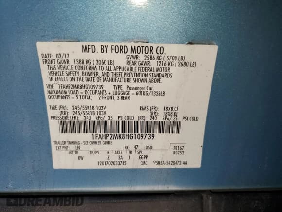 ✅ 2017 Ford Police Interceptor • VIN: 1FAHP2MK8HG109739 • Лот: 61720285. Опубликован ранее на Copart с пробегом 111 734 миль. Бесплатный доступ к архиву аукционных продаж из США и подробный отчёт об истории автомобиля на DreamBid. Изображение 12.