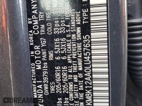 2020 Hyundai Kona SE с VIN KM8K12AA0LU457635, выставлен на аукционе Copart как лот 40638513 с пробегом 64 834 миль миль и . История ставок и продаж доступна на DreamBid. Изображение 13.