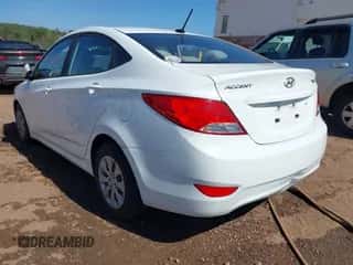 2016 Hyundai Accent SE with VIN KMHCT4AE7GU085908, listed as a IAAI auction lot 43432188 with 97,290 mi miles and . Bid and sale history available at DreamBid. Image 3.