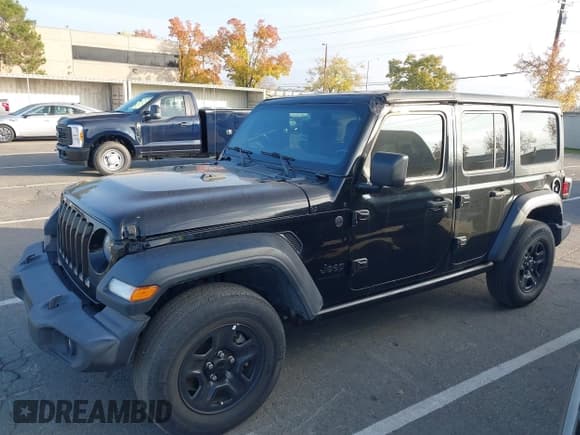 ✅ 2023 Jeep Wrangler Sport • VIN: 1C4HJXDG7PW617662 • Lot: 43875072. Wystawiony na IAAI z przebiegiem 34 124 mil. Bezpłatny archiwum sprzedaży aukcyjnych z USA i szczegółowy raport historii pojazdu na DreamBid. Zdjęcie 6.