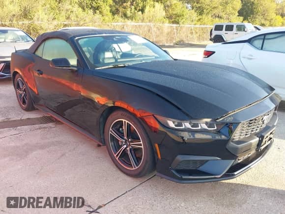 2024 Ford Mustang EcoBoost Premium с VIN 1FAGP8UH6R5133537, выставлен на аукционе IAAI как лот 43530188 с пробегом 37 494 миль миль и . История ставок и продаж доступна на DreamBid. Изображение 1.