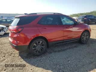 2023 Chevrolet Equinox RS z VIN 3GNAXMEG9PS129412, wystawiony jako Copart lot #70402085 z przebiegiem 20 557 mil mil oraz Szkoda całkowita • Salvage title. Historia ofert i sprzedaży dostępna na DreamBid. Obrazek 3.