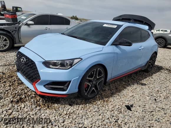 2022 Hyundai Veloster with VIN KMHT36AH5NU012801, listed as a Copart auction lot 71395064 with 20,133 mi miles and Salvage title. Bid and sale history available at DreamBid. Image 1.