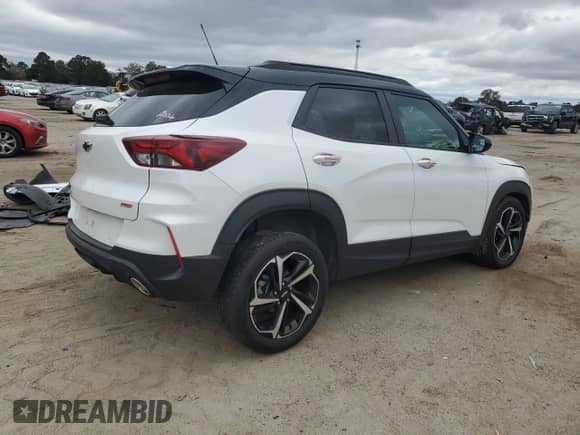 2022 Chevrolet TrailBlazer RS z VIN KL79MUSL4NB083967, wystawiony jako Copart lot #90722665 z przebiegiem 23 536 mil mil oraz Szkoda całkowita • Salvage title. Historia ofert i sprzedaży dostępna na DreamBid. Obrazek 3.