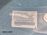 ✅ 2010 Honda Civic LX • VIN: 2HGFG1B63AH503582 • Lot: 43609734. Listed on IAAI with 135,522 mi. Free auction sales archive from the USA and detailed vehicle history report at DreamBid. Image 9.