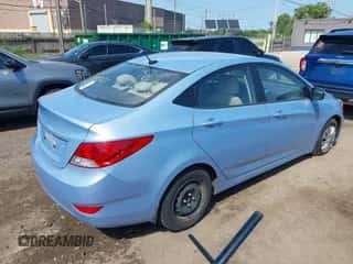 2013 Hyundai Accent GLS with VIN KMHCT4AE2DU582327, listed as a IAAI auction lot 42883778 with 57,420 mi miles and . Bid and sale history available at DreamBid. Image 4.