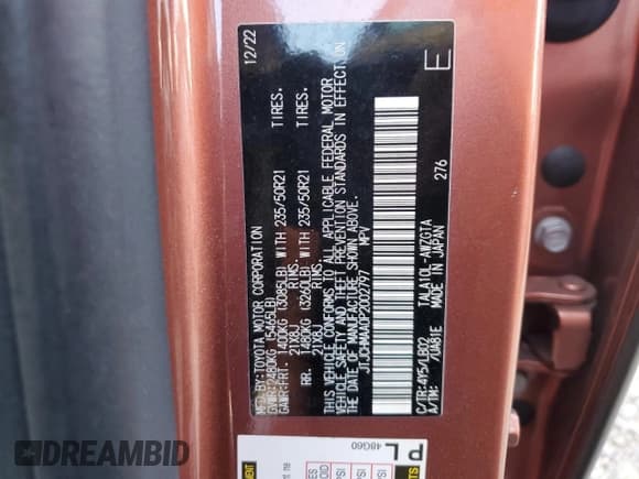 ✅ 2023 Lexus RX 350 Premium Plus • VIN: JTJCHMAA0P2002797 • Лот: 89472555. Опубликован ранее на Copart с пробегом 60 079 миль. Бесплатный доступ к архиву аукционных продаж из США и подробный отчёт об истории автомобиля на DreamBid. Изображение 13.