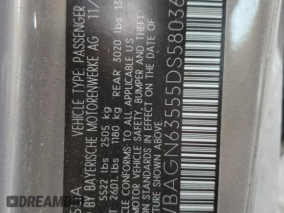 ✅ 2005 BMW 7 Series 745Li • VIN: WBAGN63555DS58036 • Lot: 55787485. Listed on Copart with 111,395 mi. Free auction sales archive from the USA and detailed vehicle history report at DreamBid. Image 12.