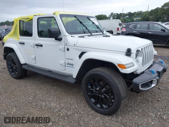✅ 2023 Jeep Wrangler Sahara • VIN: 1C4JJXP63PW683629 • Lot: 43033295. Listed on IAAI with 29,261 mi. Free auction sales archive from the USA and detailed vehicle history report at DreamBid. Image 1.