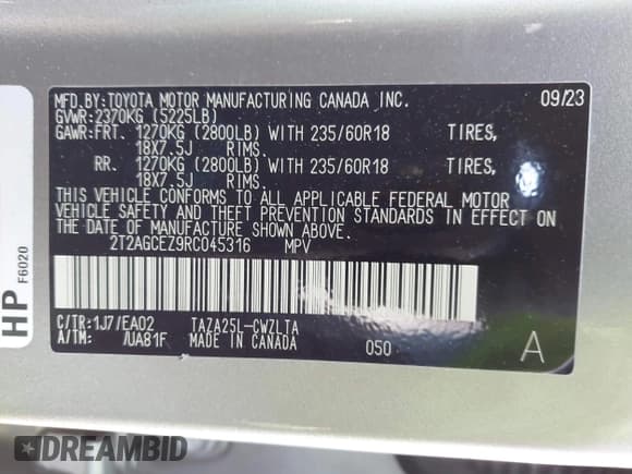 ✅ 2024 Lexus NX 350 • VIN: 2T2AGCEZ9RC045316 • Lot: 42153756. Wystawiony na IAAI z przebiegiem 19 983 mil. Bezpłatny archiwum sprzedaży aukcyjnych z USA i szczegółowy raport historii pojazdu na DreamBid. Zdjęcie 9.