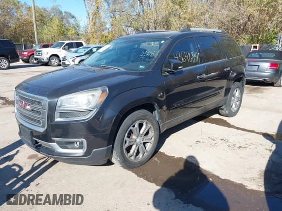 ✅ 2013 GMC Acadia SLT • VIN: 1GKKVRKD1DJ182455 • Lot: 43648841. Listed on IAAI with 178,926 mi. Free auction sales archive from the USA and detailed vehicle history report at DreamBid. Image 2.