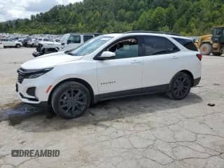 2024 Chevrolet Equinox RS with VIN 3GNAXWEG2RS106052, listed as a Copart auction lot 67771915 with 21,093 mi miles and Salvage title. Bid and sale history available at DreamBid. Image 1.