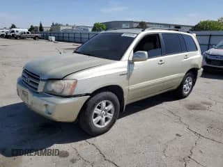 2001 Toyota Highlander с VIN JTEGF21A110024255, выставлен на аукционе Copart как лот 69804835 с пробегом 153 145 миль миль и Списание • Salvage title. История ставок и продаж доступна на DreamBid. Изображение 1.
