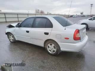 2002 Hyundai Accent GL with VIN KMHCG45C02U301443, listed as a Copart auction lot 80670164 with 124,163 mi miles and Salvage title. Bid and sale history available at DreamBid. Image 2.