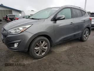 2014 Hyundai Tucson SE z VIN KM8JUCAG0EU930367, wystawiony jako Copart lot #84237275 z przebiegiem 160 251 mil mil oraz Czysty tytuł • Clean title. Historia ofert i sprzedaży dostępna na DreamBid. Obrazek 1.