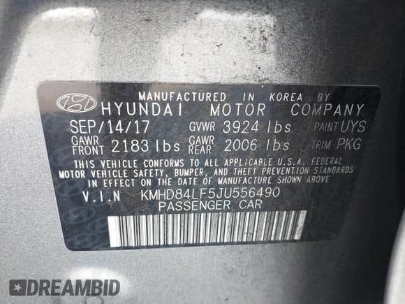 ✅ 2018 Hyundai Elantra Value Edition • VIN: KMHD84LF5JU556490 • Лот: 43564844. Опубликован ранее на IAAI с пробегом 85 165 миль. Бесплатный доступ к архиву аукционных продаж из США и подробный отчёт об истории автомобиля на DreamBid. Изображение 9.