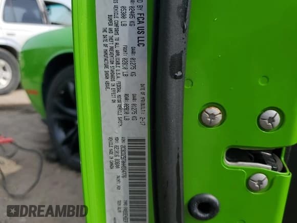 ✅ 2017 Dodge Challenger R/T • VIN: 2C3CDZBT0HH554776 • Лот: 65987955. Опубликован ранее на Copart с пробегом 63 846 миль. Бесплатный доступ к архиву аукционных продаж из США и подробный отчёт об истории автомобиля на DreamBid. Изображение 12.