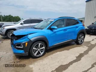 ✅ 2020 Hyundai Kona Ultimate • VIN: KM8K5CA55LU572292 • Лот: 63393555. Опубликован ранее на Copart с пробегом 75 180 миль. Бесплатный доступ к архиву аукционных продаж из США и подробный отчёт об истории автомобиля на DreamBid. Изображение 1.