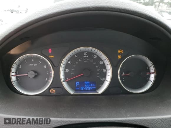 ✅ 2009 Hyundai Sonata GLS • VIN: 5NPET46C09H494561 • Лот: 71727304. Опубликован ранее на Copart с пробегом 184 294 миль. Бесплатный доступ к архиву аукционных продаж из США и подробный отчёт об истории автомобиля на DreamBid. Изображение 9.