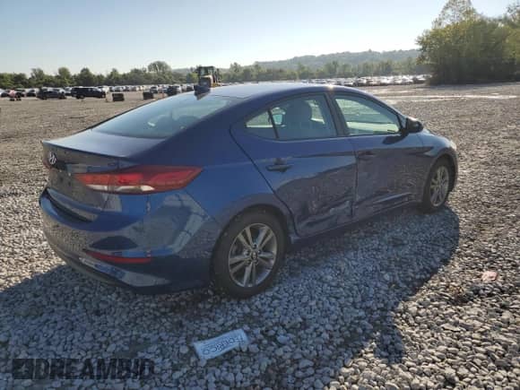 2018 Hyundai Elantra Value Edition with VIN 5NPD84LF4JH213555, listed as a Copart auction lot 84266955 with 71,179 mi miles and Salvage title. Bid and sale history available at DreamBid. Image 3.