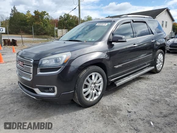 ✅ 2015 GMC Acadia Denali • VIN: 1GKKVTKD7FJ378366 • Lot: 85893875. Listed on Copart with 129,321 mi. Free auction sales archive from the USA and detailed vehicle history report at DreamBid. Image 1.